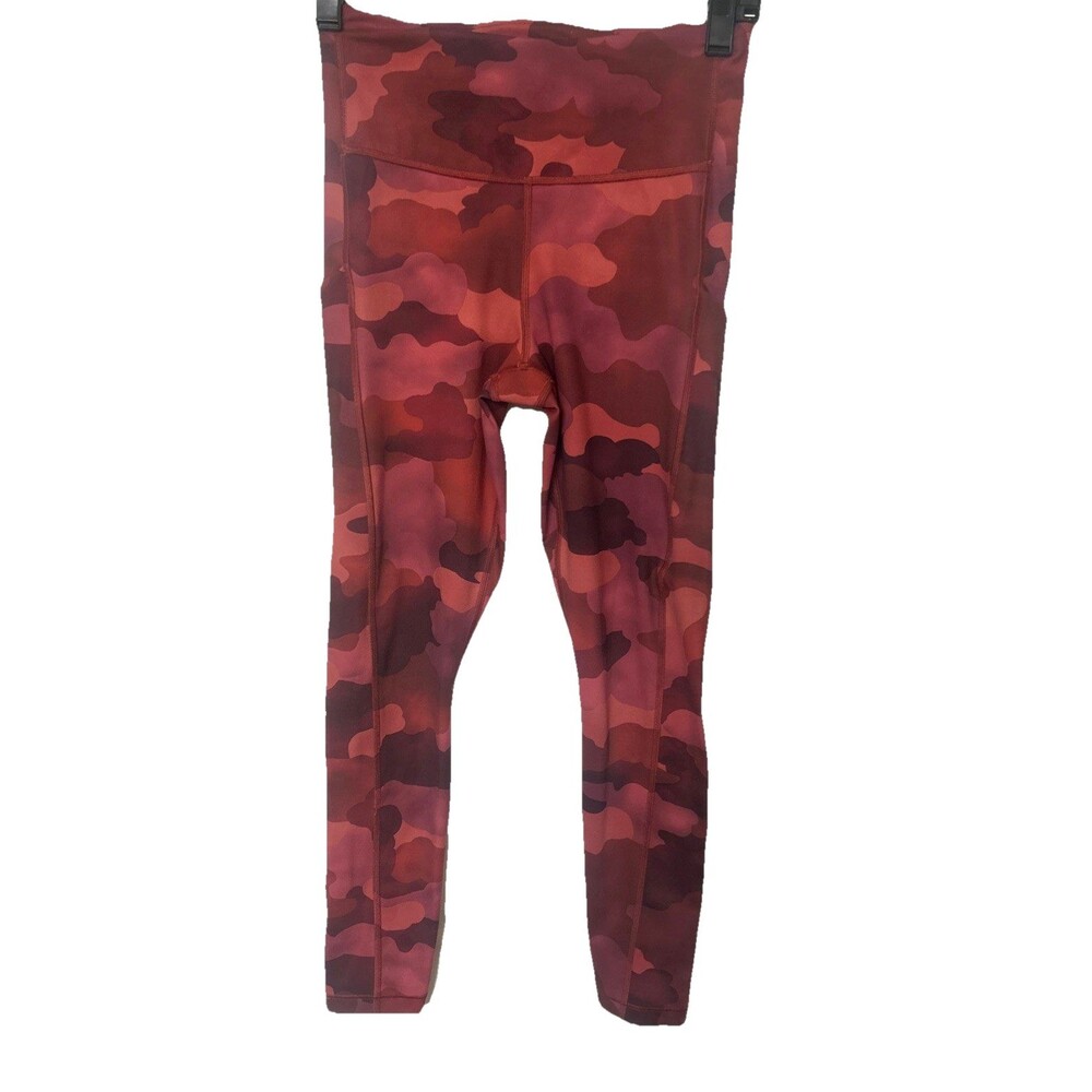 Athleta Leggings Womens XS Ultimate Stash Pocket 7/8 Tight Red Pink  High Impact